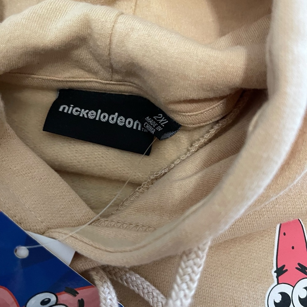 Men's Nickelodeon SpongeBob SquarePants Graphic Pullover Sweatshirt beige XXL - Picture 5 of 5